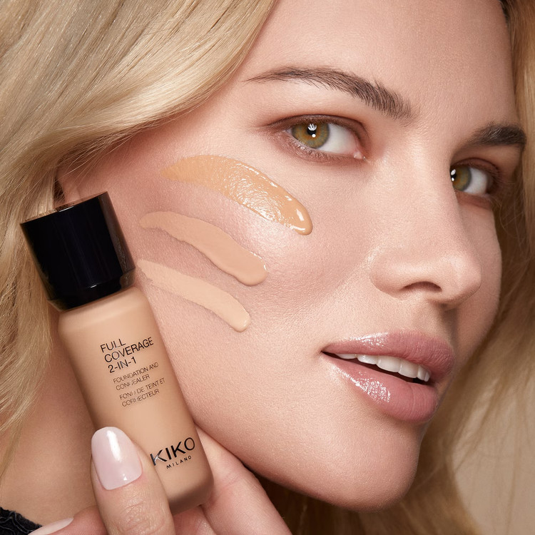 کرمپودر و کانسیلر ۲ منظوره کیکو KIKO ۲in1 FOUNDATION & CONCEALER